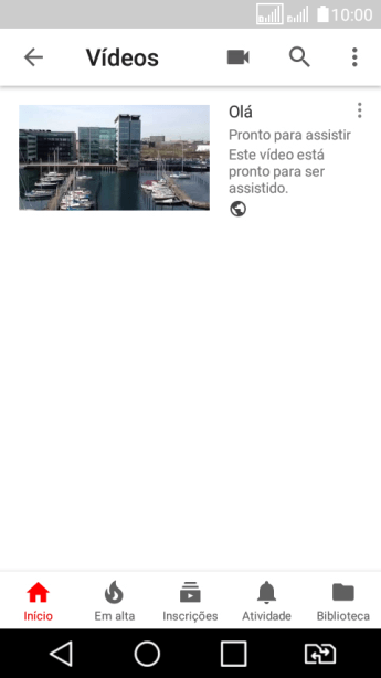 Pressione o ícone de busca. Pressione o ícone de busca.