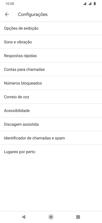 Pressione Contas para chamadas. Pressione Contas para chamadas.