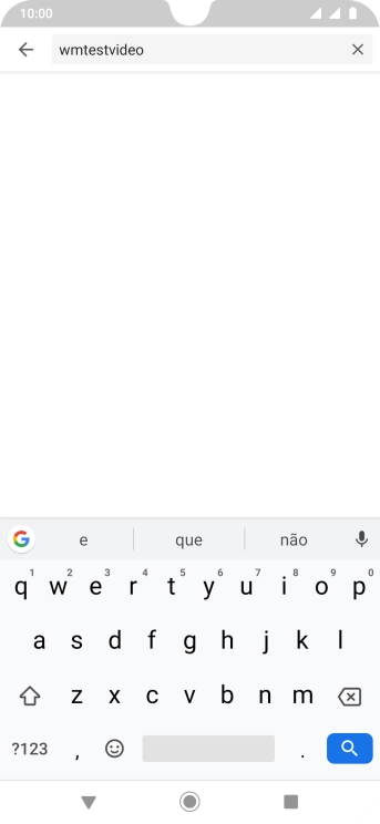 Digite a palavra de busca desejada, e pressione o ícone de busca. Digite a palavra de busca desejada, e pressione o ícone de busca.
