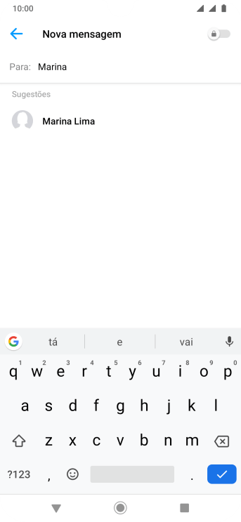 Pressione o contato desejado. Pressione o contato desejado.