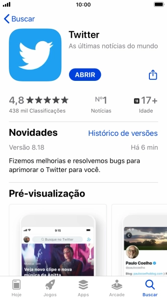 Pressione a tecla de início para finalizar e voltar à tela inicial. Pressione a tecla de início para finalizar e voltar à tela inicial.