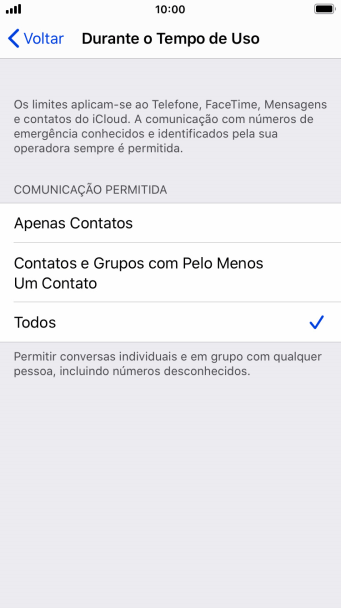 Pressione a configuração desejada. Pressione a configuração desejada.