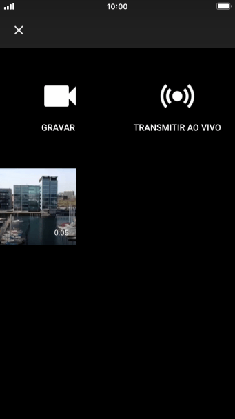Pressione o vídeo desejado. Pressione o vídeo desejado.