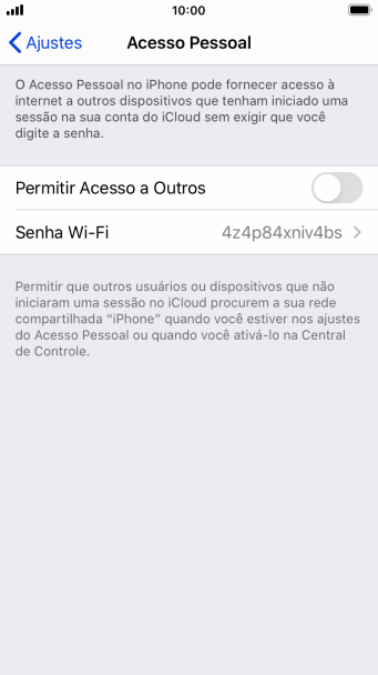 Pressione Senha Wi-Fi, e digite a senha desejada. Pressione Senha Wi-Fi, e digite a senha desejada.