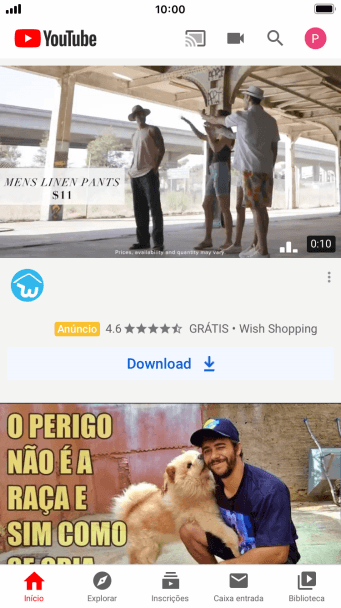 Pressione o ícone de fazer upload. Pressione o ícone de fazer upload.
