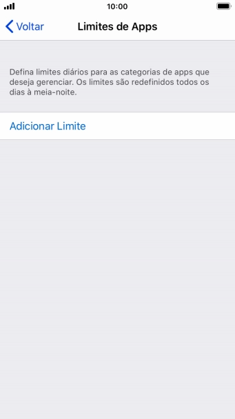 Pressione Adicionar Limite. Pressione Adicionar Limite.