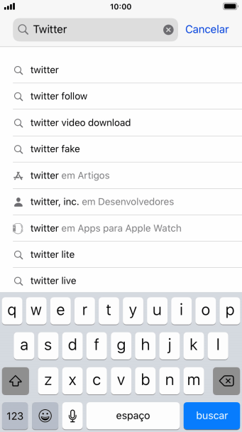 Digite Twitter, e pressione buscar. Digite Twitter, e pressione buscar.