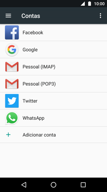 Pressione o ícone de menu. Pressione o ícone de menu.