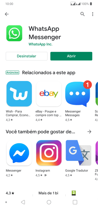 Pressione a tecla de início para voltar à tela inicial. Pressione a tecla de início para voltar à tela inicial.