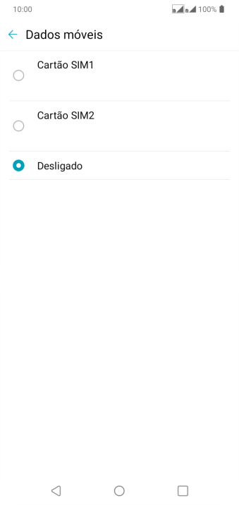 Pressione a configuração desejada. Pressione a configuração desejada.