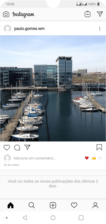 Pressione o post desejado duas vezes para curtir. Pressione o post desejado duas vezes para curtir.