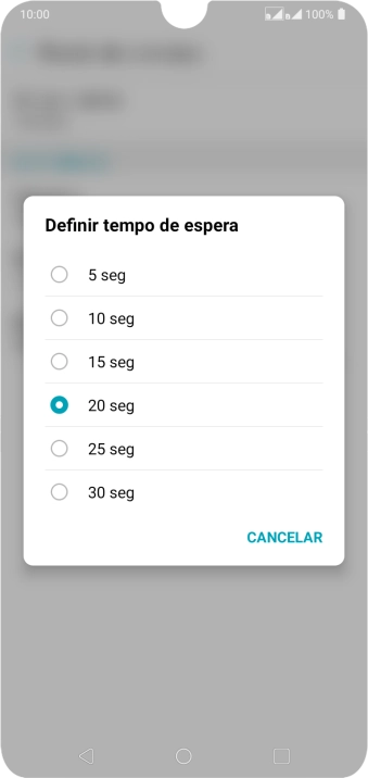 Se você encaminhar chamadas perdidas, você deve selecionar o intervalo do encaminhamento. Pressione o intervalo desejado. Se você encaminhar chamadas perdidas, você deve selecionar o intervalo do encaminhamento. Pressione o intervalo desejado.