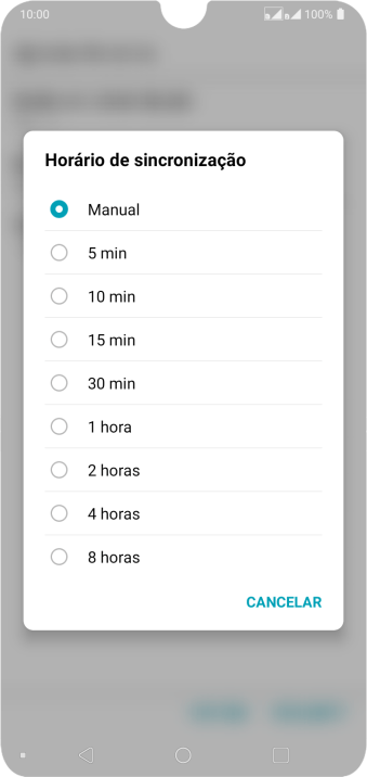 Pressione a configuração desejada. Pressione a configuração desejada.