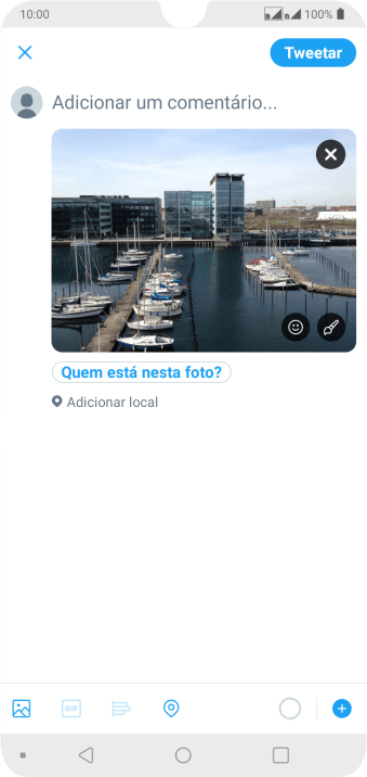 Pressione o campo de escrever, e digite o texto desejado. Pressione o campo de escrever, e digite o texto desejado.