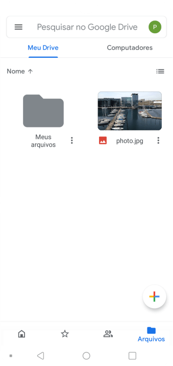 Pressione o arquivo desejado. Pressione o arquivo desejado.
