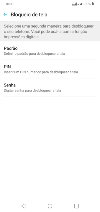 Pressione o código de bloqueio desejado, e siga as instruções da tela para criar um código extra. Pressione o código de bloqueio desejado, e siga as instruções da tela para criar um código extra.