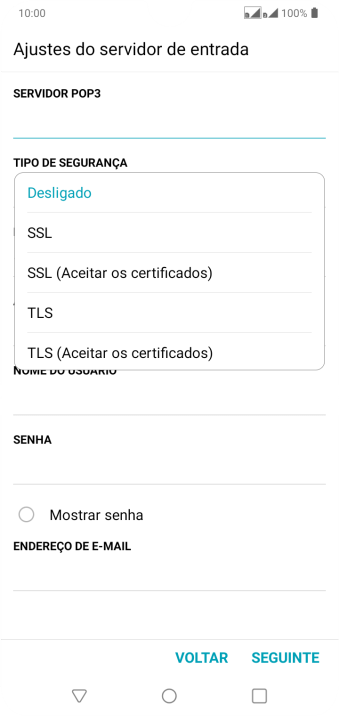 Pressione Desligado para desativar a função. Pressione Desligado para desativar a função.
