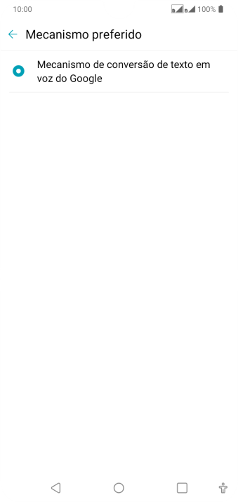 Pressione Mecanismo de conversão de texto em voz do Google. Pressione Mecanismo de conversão de texto em voz do Google.