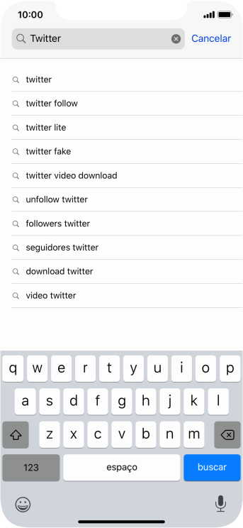 Digite Twitter, e pressione buscar. Digite Twitter, e pressione buscar.