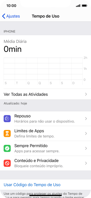 Pressione a exibição de tempo abaixo de Pressione a exibição de tempo abaixo de