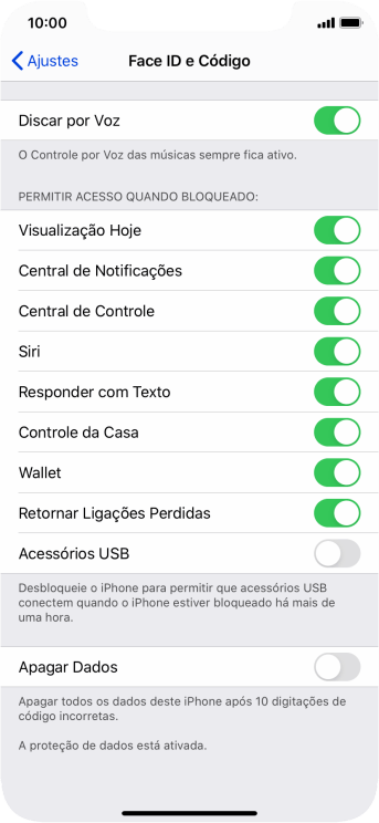 Pressione o indicador ao lado de Pressione o indicador ao lado de