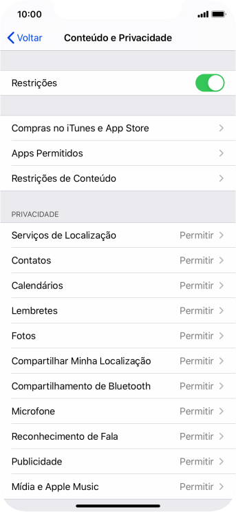 Pressione a seta para a esquerda. Pressione a seta para a esquerda.