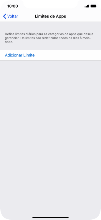 Pressione Adicionar Limite. Pressione Adicionar Limite.