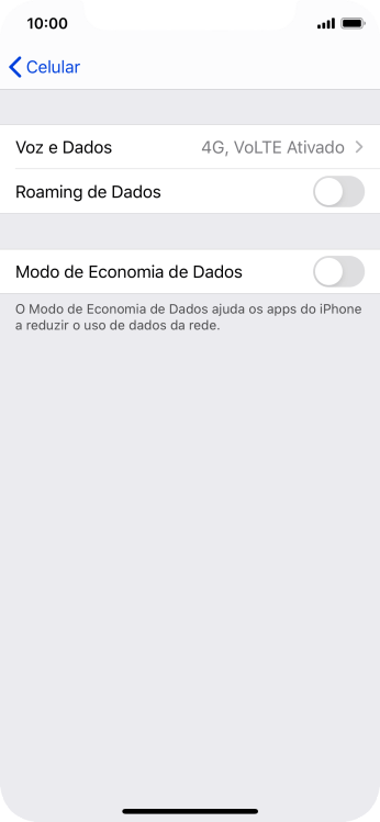 Pressione Voz de Dados. Pressione Voz de Dados.