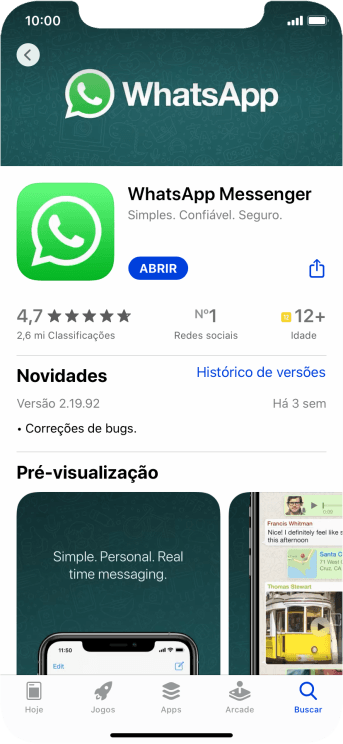 Deslize para cima a partir da parte de baixo da tela para voltar para a tela inicial. Deslize para cima a partir da parte de baixo da tela para voltar para a tela inicial.