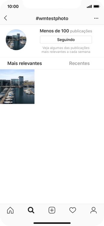 Pressione o ícone de novo post. Pressione o ícone de novo post.