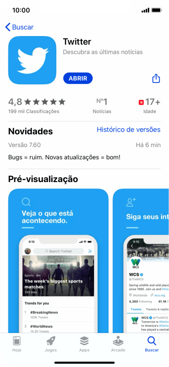 Deslize para cima a partir da parte de baixo da tela para finalizar e voltar para a tela inicial. Deslize para cima a partir da parte de baixo da tela para finalizar e voltar para a tela inicial.