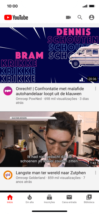 Pressione o ícone de fazer upload. Pressione o ícone de fazer upload.