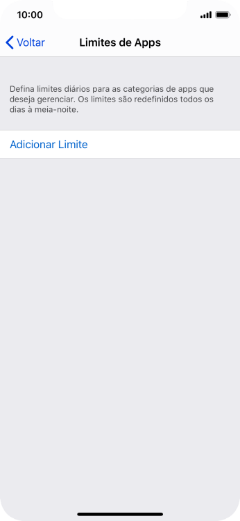 Pressione Adicionar Limite. Pressione Adicionar Limite.