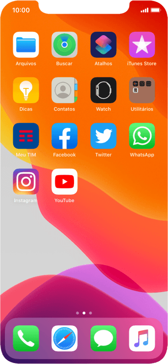 Pressione YouTube. Pressione YouTube.
