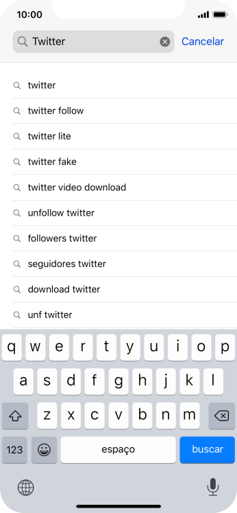 Digite Twitter, e pressione buscar. Digite Twitter, e pressione buscar.