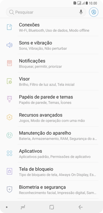Pressione Conexões. Pressione Conexões.