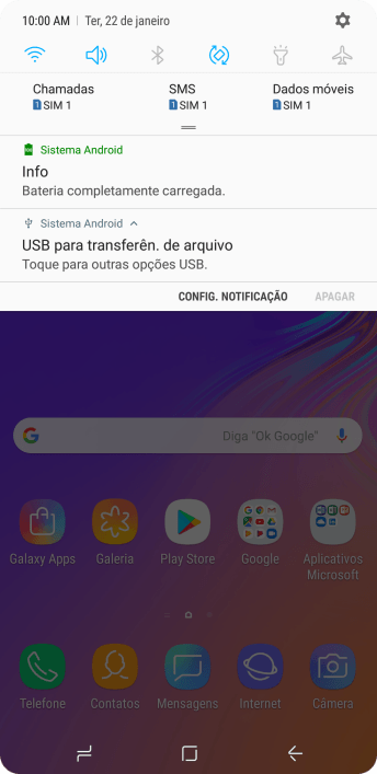 Pressione Toque para outras opções USB.. Pressione Toque para outras opções USB..