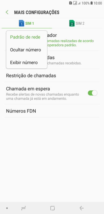 Pressione Exibir número para ativar a identificação do seu número. Pressione Exibir número para ativar a identificação do seu número.