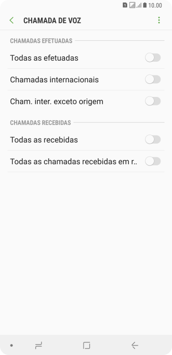Pressione o indicador ao lado do tipo de bloqueio. Pressione o indicador ao lado do tipo de bloqueio.