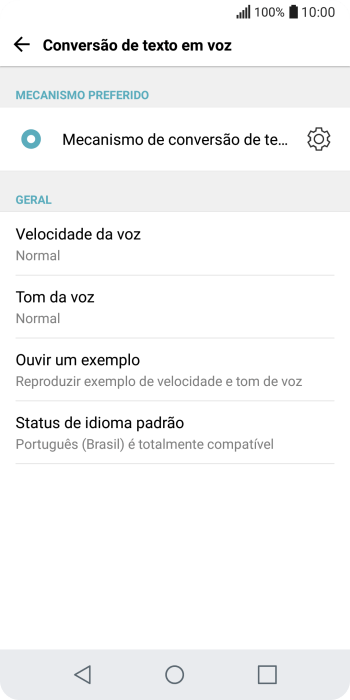 Pressione o ícone de configurações ao lado de Pressione o ícone de configurações ao lado de