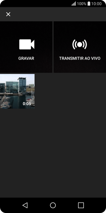 Pressione o vídeo desejado. Pressione o vídeo desejado.