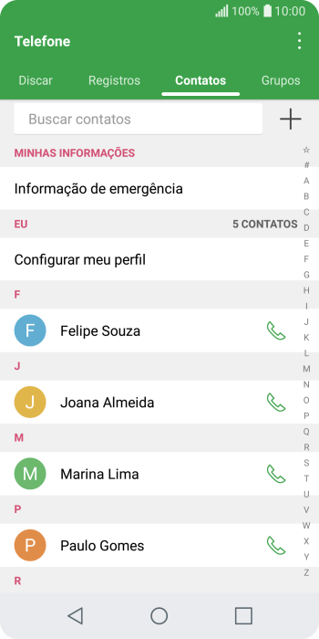 Pressione o ícone de menu. Pressione o ícone de menu.