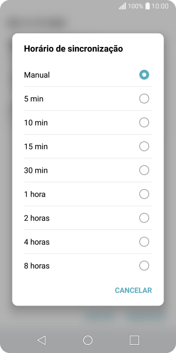 Pressione a configuração desejada. Pressione a configuração desejada.