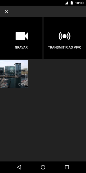 Pressione o vídeo desejado. Pressione o vídeo desejado.
