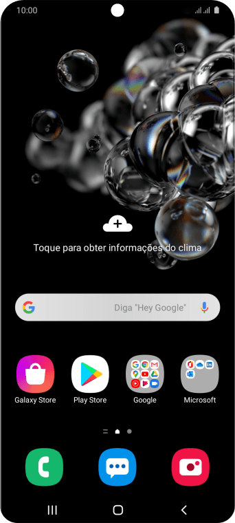 Use dois dedos para deslizar para baixo a partir do topo da tela. Use dois dedos para deslizar para baixo a partir do topo da tela.