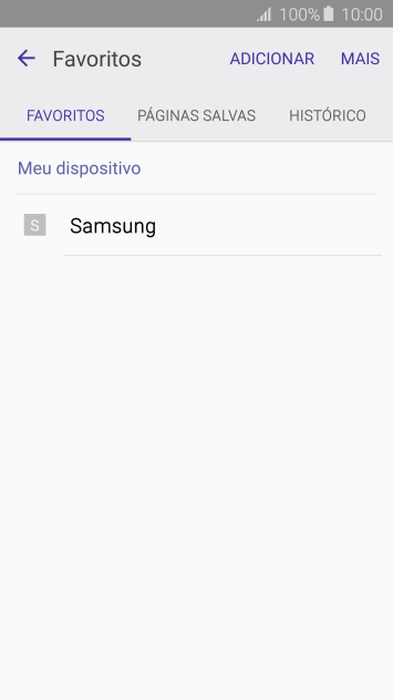 Pressione o favorito desejado. Pressione o favorito desejado.