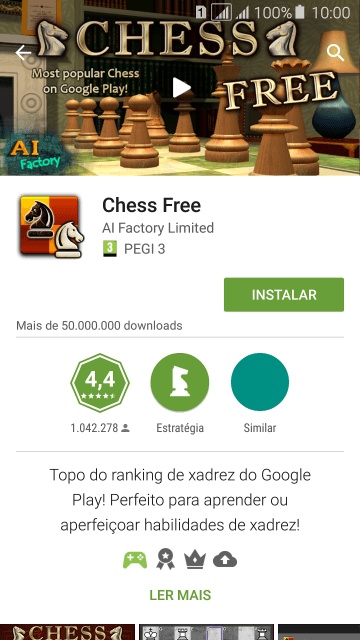 Pressione INSTALAR, e siga as indicações da tela para instalar o app. Pressione INSTALAR, e siga as indicações da tela para instalar o app.