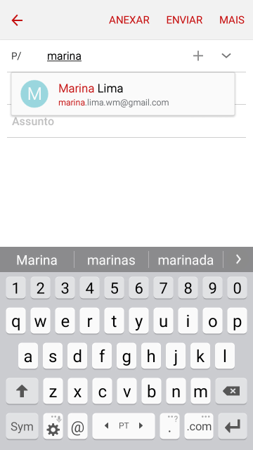 Pressione o contato desejado. Pressione o contato desejado.