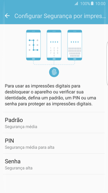 Pressione o código de bloqueio desejado, e siga as instruções da tela para criar o código escolhido escolhido. Pressione o código de bloqueio desejado, e siga as instruções da tela para criar o código escolhido escolhido.