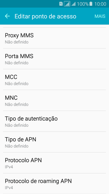Pressione Proxy MMS. Pressione Proxy MMS.